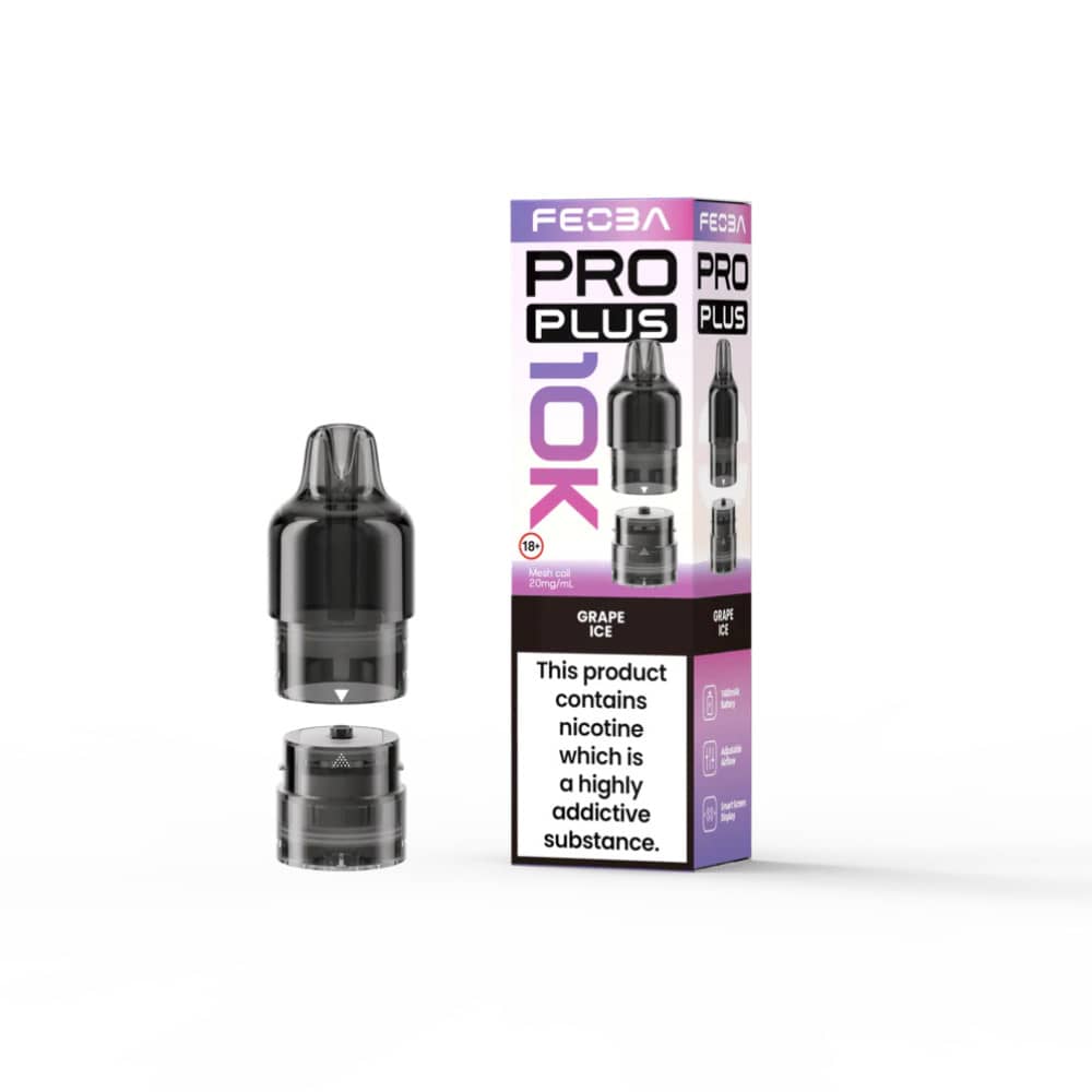 Feoba Pro Plus 10k Prefilled Pods Grape Ice