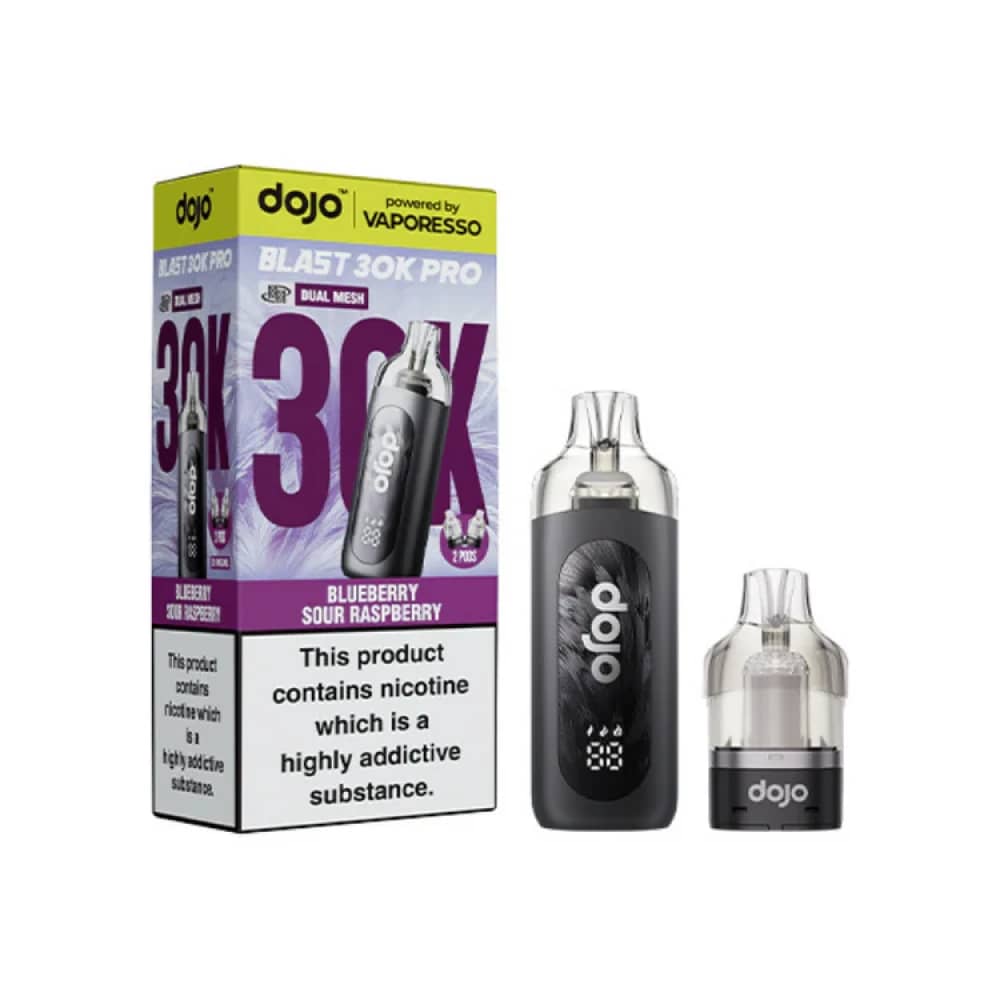 Vaporesso Dojo Blast Pro 30k Prefilled Pod Kit Blueberry Sour Raspberry