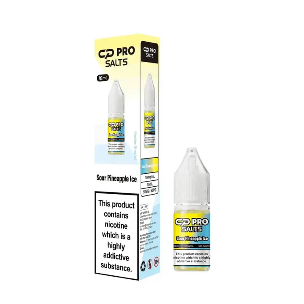 Crystal Pro CP Nic Salts | Pack of 10 Sour Pineapple Ice 10mg