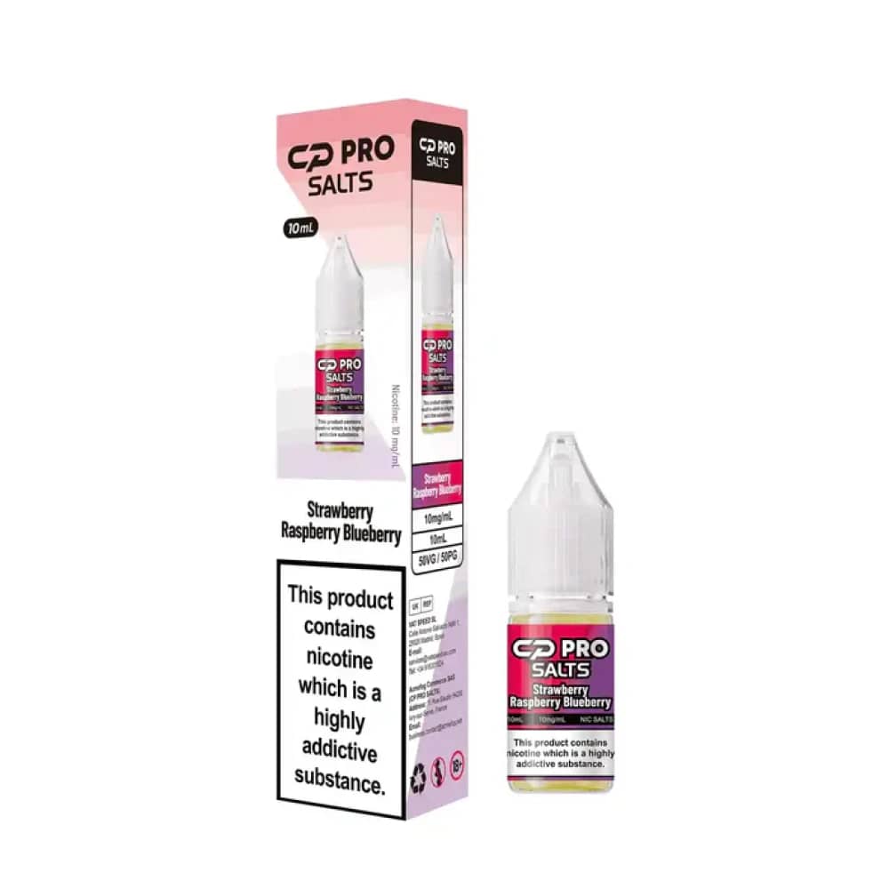 Crystal Pro CP Nic Salts | Pack of 10 Strawberry Raspberry Blueberry 10mg