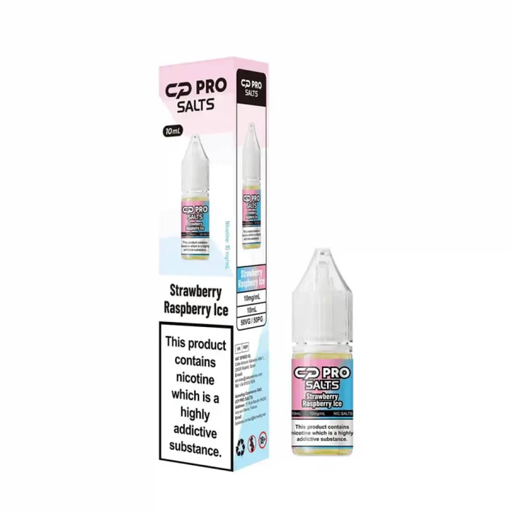 Crystal Pro CP Nic Salts | Pack of 10 Strawberry Raspberry Ice 10mg