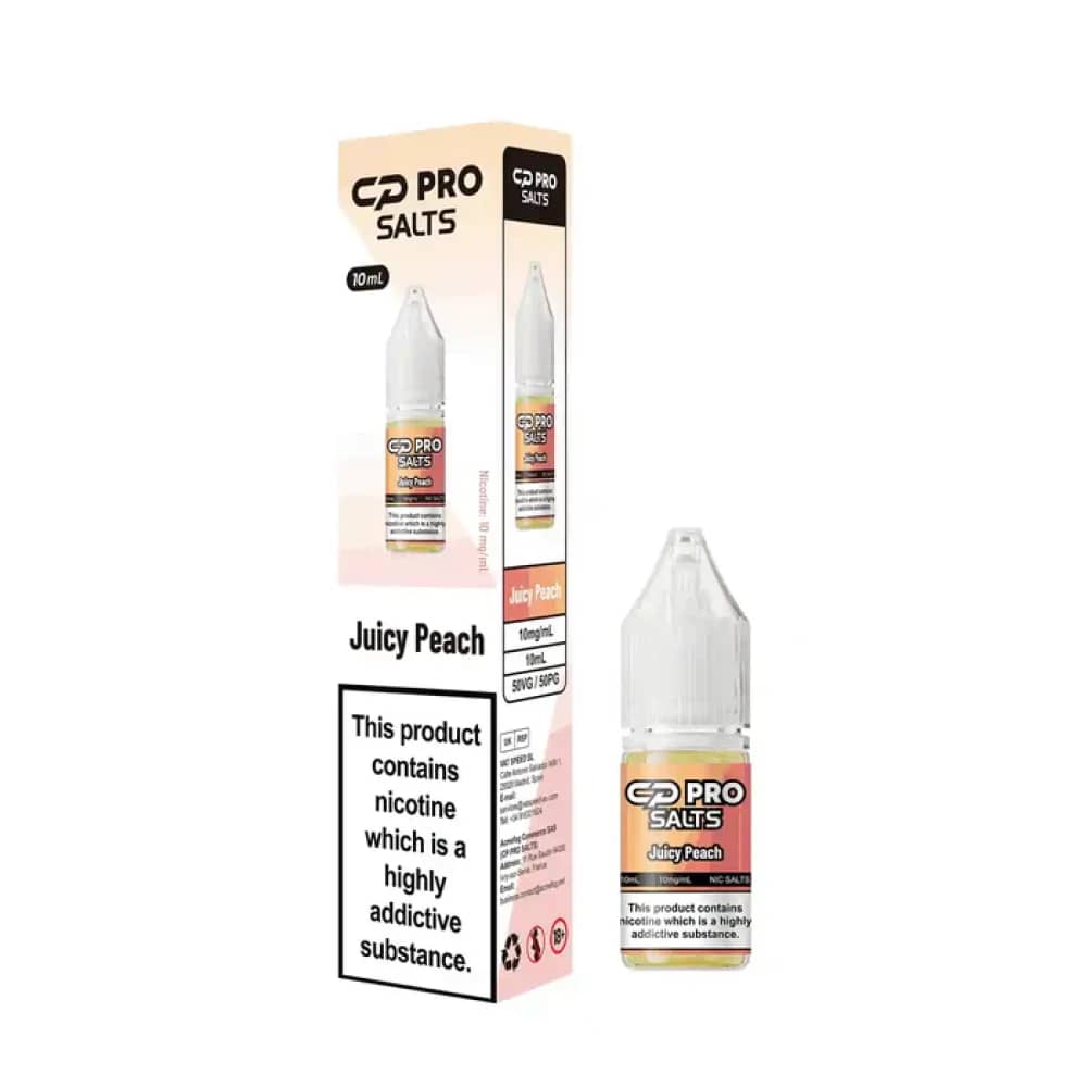 Crystal Pro CP Nic Salts | Pack of 10 Juicy Peach 10mg