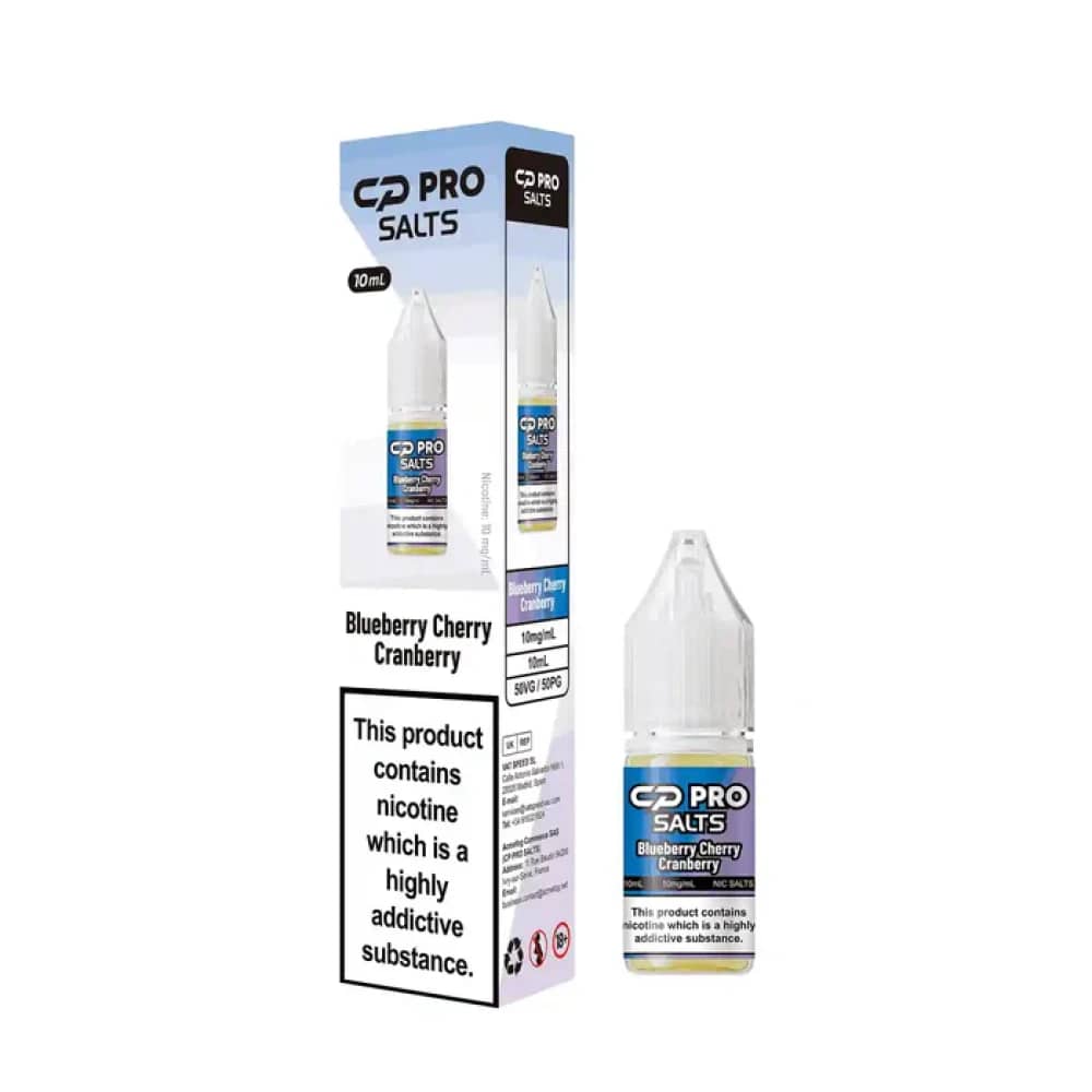 Crystal Pro CP Nic Salts | Pack of 10 Blueberry Cherry Cranberry 20mg