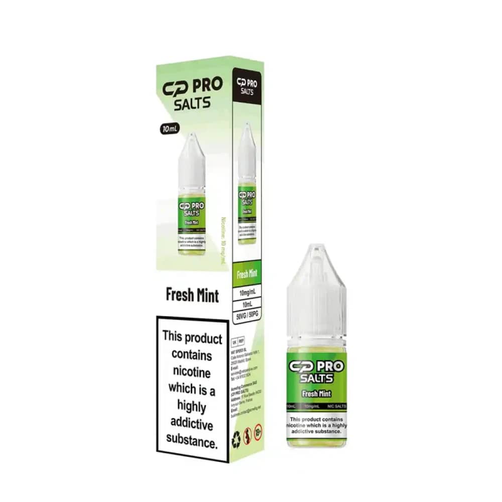Crystal Pro CP Nic Salts | Pack of 10 Fresh Mint 10mg