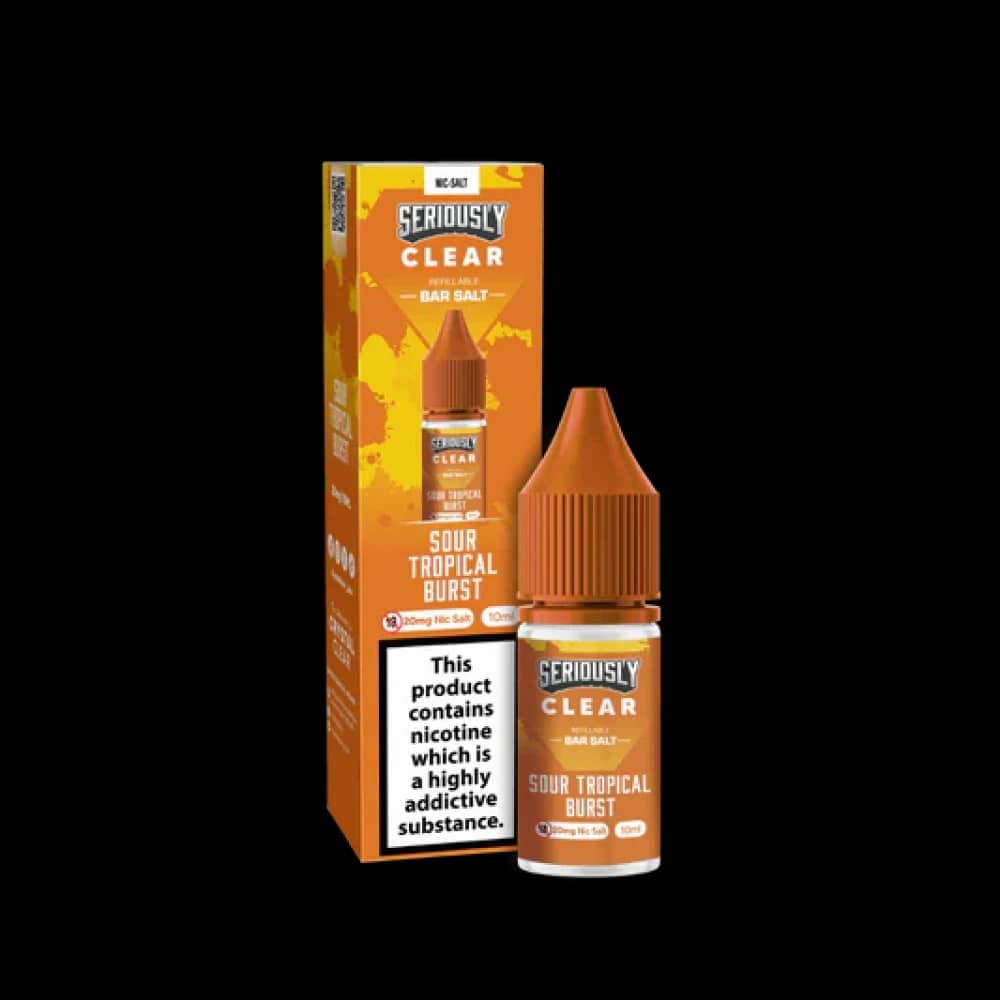 Seriously Clear Bar Salt | 10ml E-liquids Sour Tropical Burst 20mg