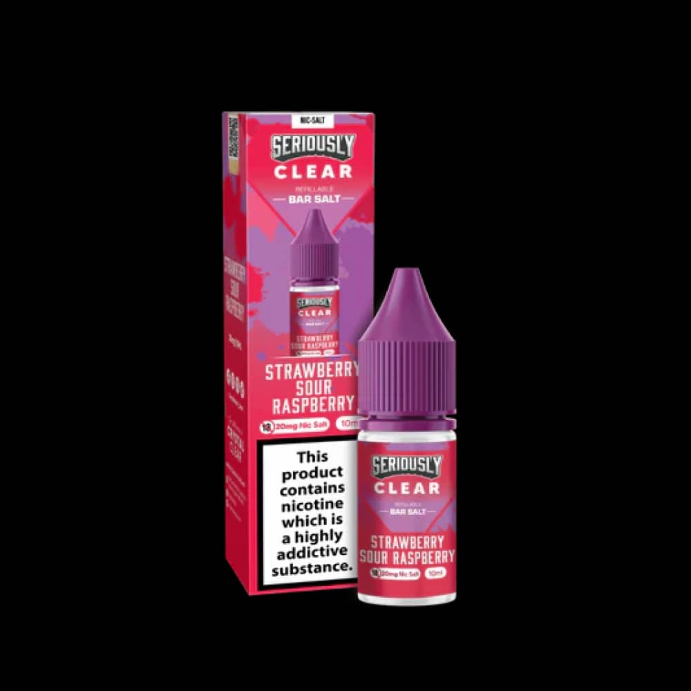 Seriously Clear Bar Salt | 10ml E-liquids Strawberry Sour Raspberry 20mg