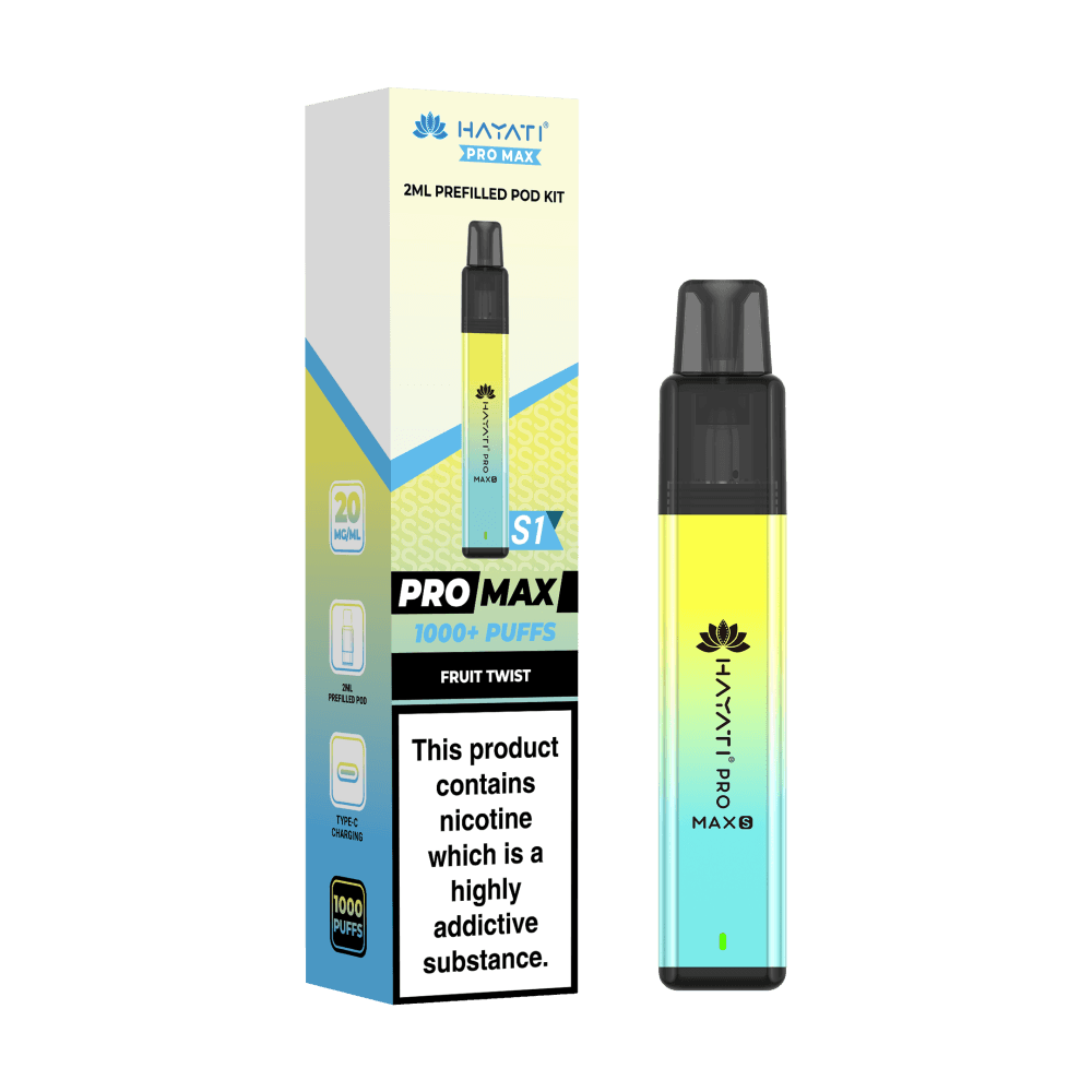 Hayati Pro Max S1 | Box of 5 | 1,000 Puffs Fruit Twist