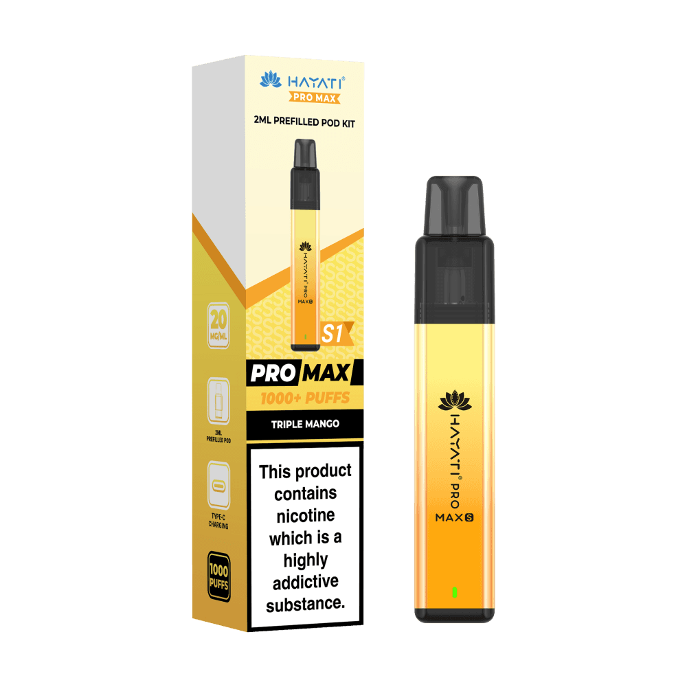 Hayati Pro Max S1 | Box of 5 | 1,000 Puffs Triple Mango