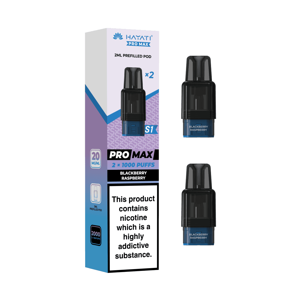 Hayati Pro Max S1 Refill Pods | 1,000 Puffs Blackberry Raspberry