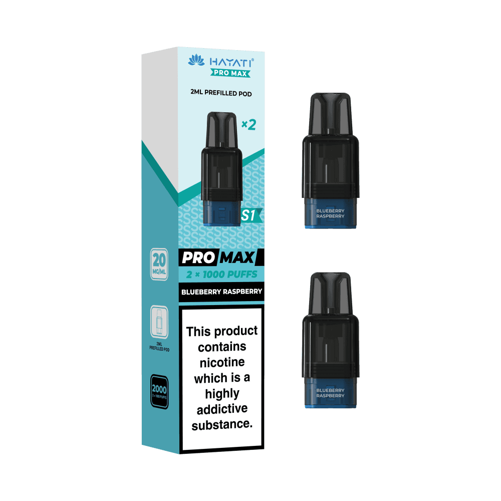 Hayati Pro Max S1 Refill Pods | 1,000 Puffs Blueberry Raspberry