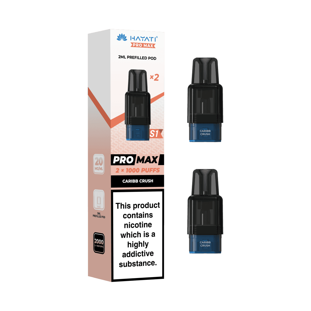 Hayati Pro Max S1 Refill Pods | 1,000 Puffs Caribb Crush