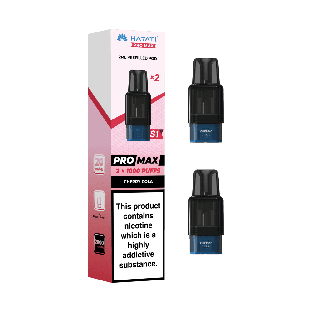 Hayati Pro Max S1 Refill Pods | 1,000 Puffs Cherry Cola