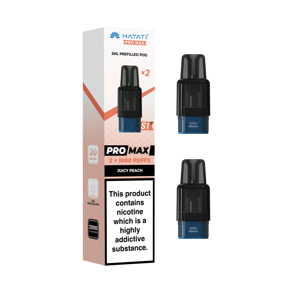 Hayati Pro Max S1 Refill Pods | 1,000 Puffs Juicy Peach