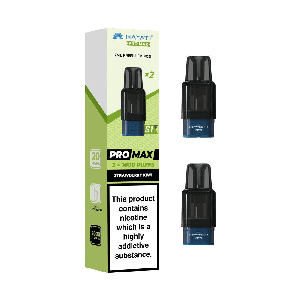 Hayati Pro Max S1 Refill Pods | 1,000 Puffs Strawberry Kiwi