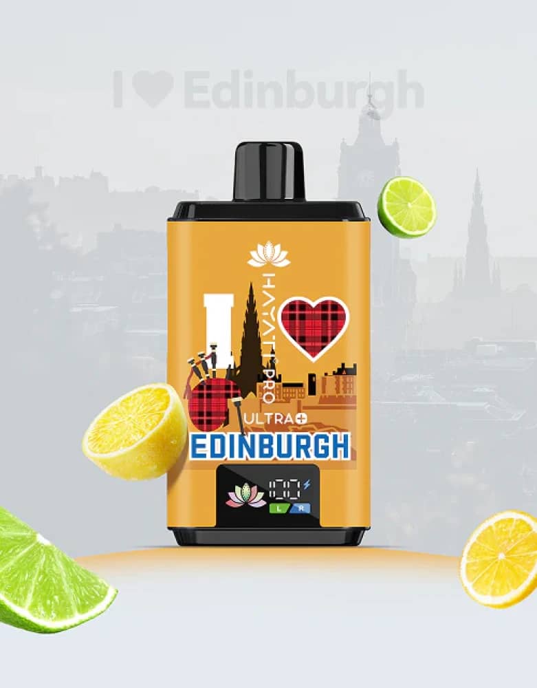 Hayati Pro Ultra+ Souvenir Edition (Scotland) | Box of 5 Lemon & Lime (I Love Edinburgh)