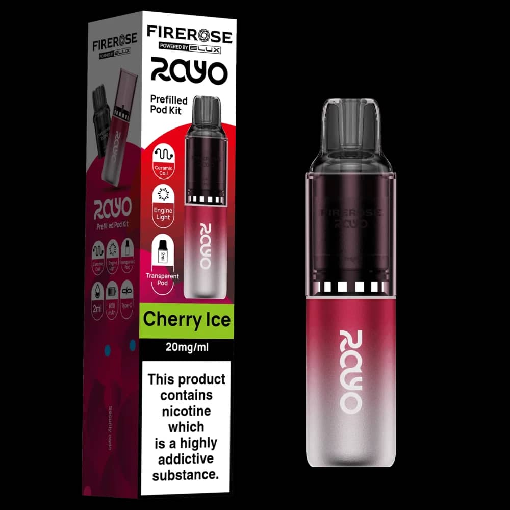 Elux Firerose Rayo 600 | Box of 10 Cherry Ice