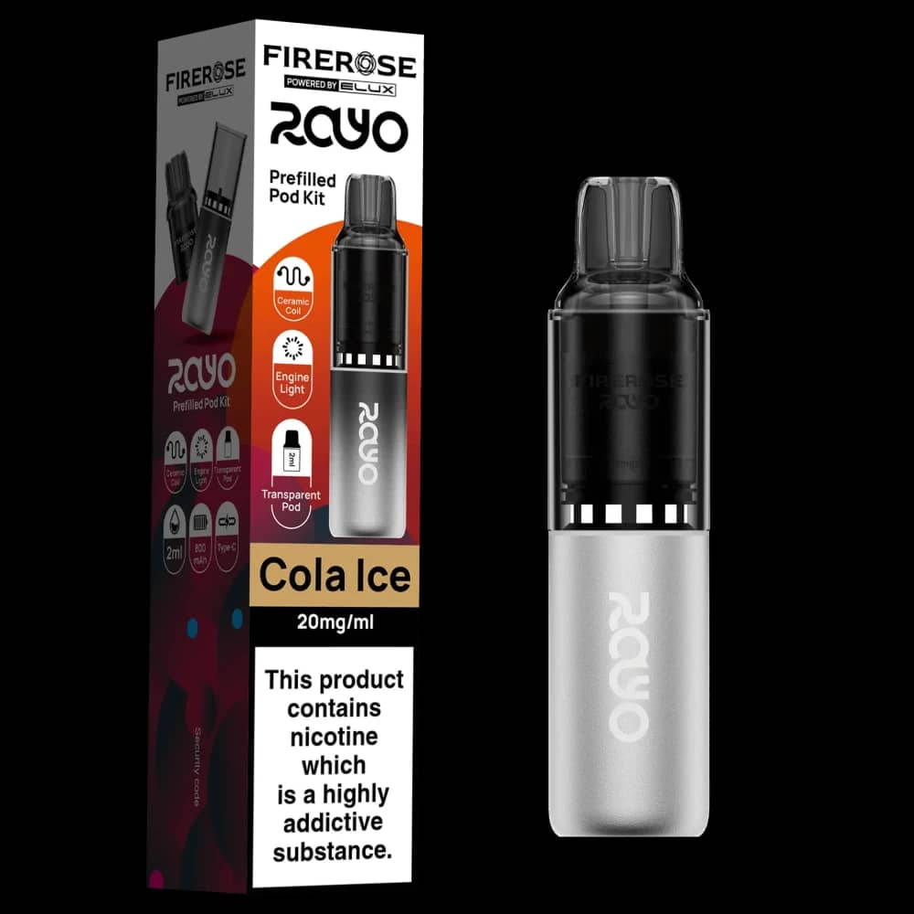Elux Firerose Rayo 600 | Box of 10 Cola Ice