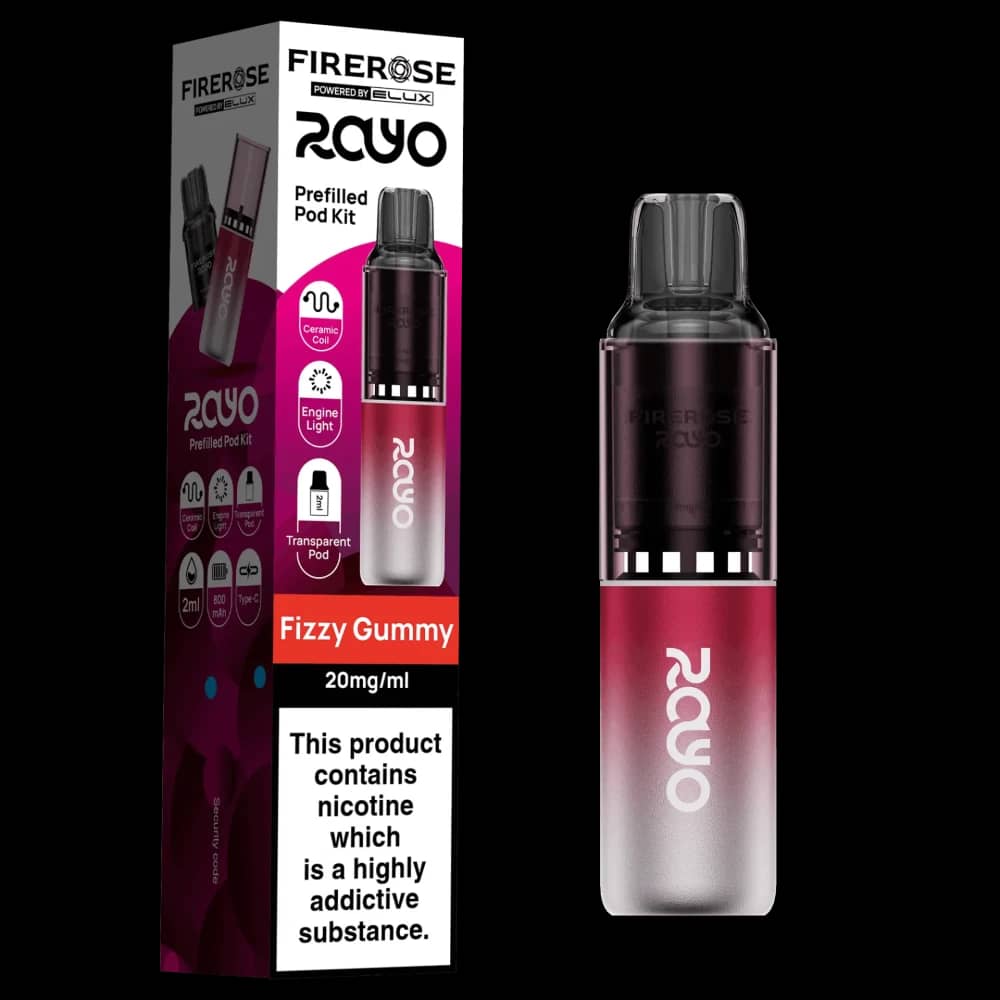 Elux Firerose Rayo 600 | Box of 10 Fizzy Gummy