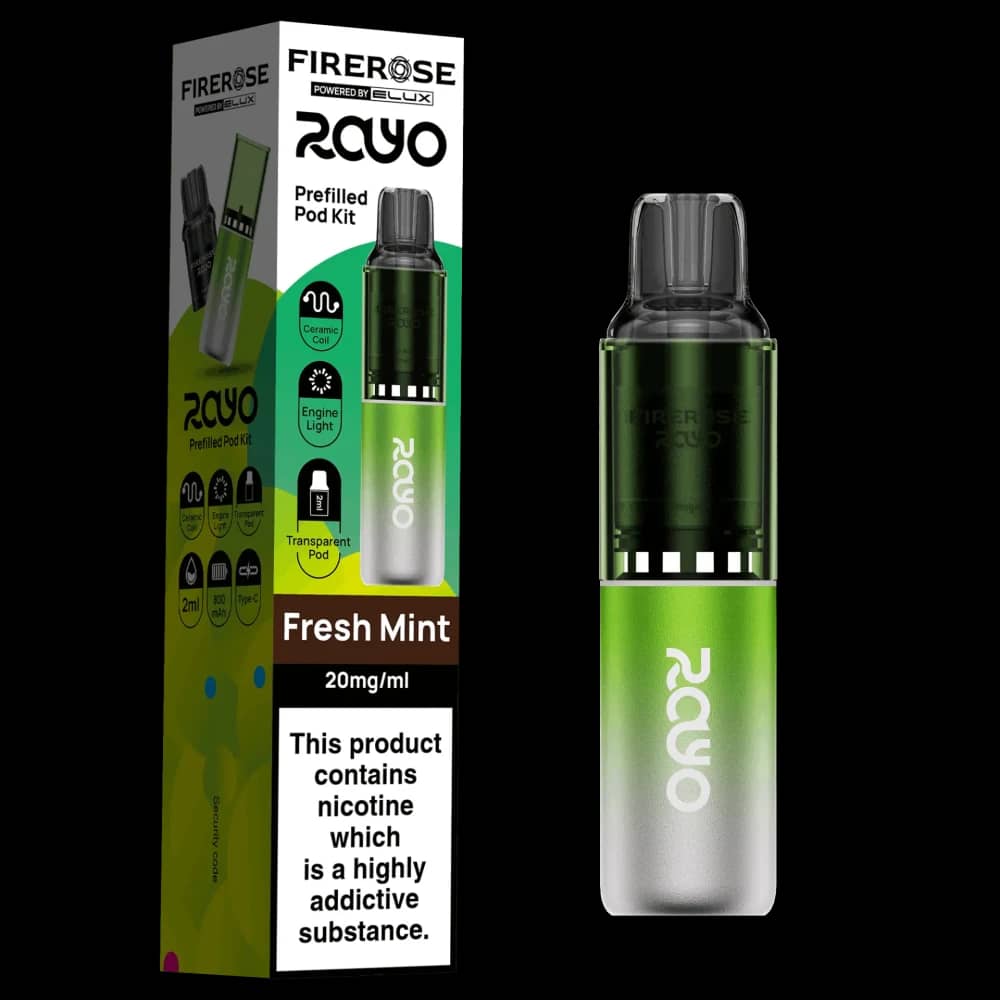 Elux Firerose Rayo 600 | Box of 10 Fresh Mint