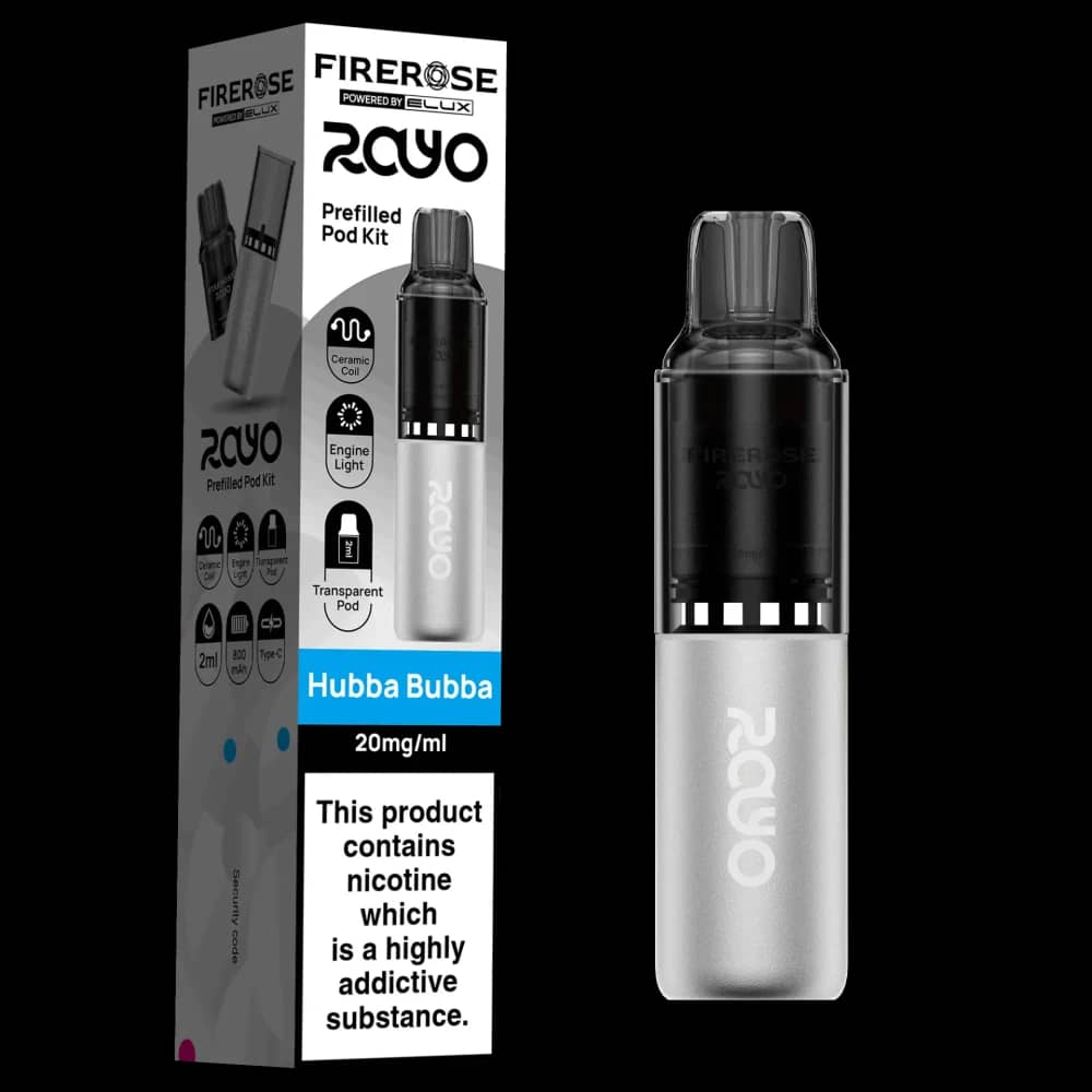 Elux Firerose Rayo 600 | Box of 10 Hubba Bubba