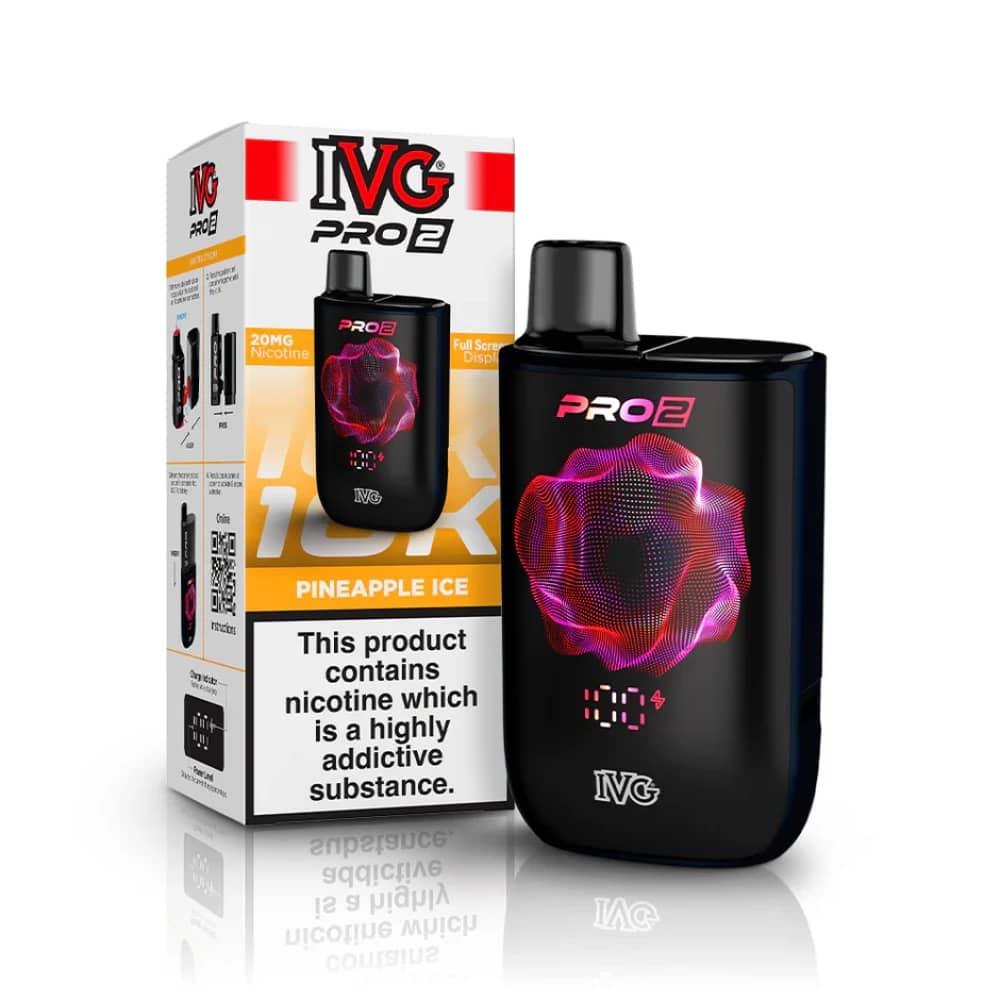 IVG Pro 2 Starter Vape Kit | 10,000 Puffs Pineapple Ice