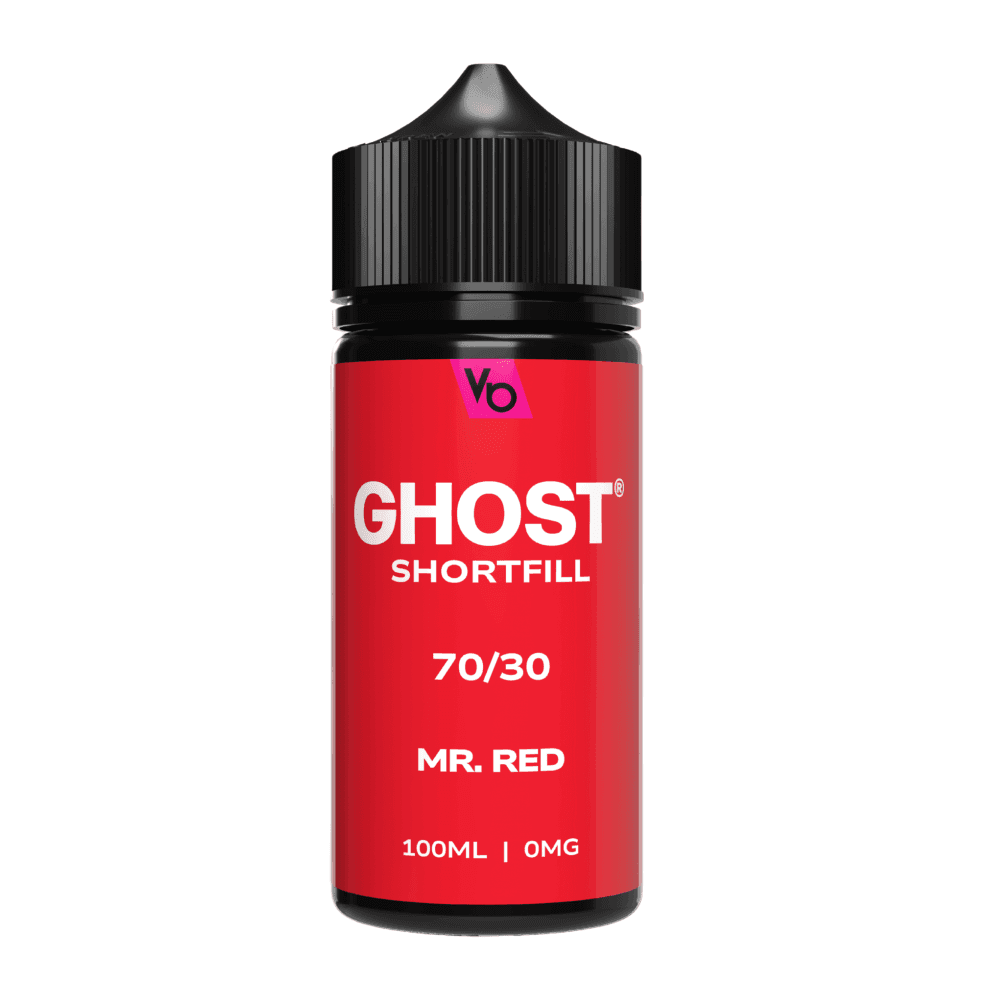 Ghost 100ml Shortfill e-liquids 0MG | 70/30 Mr.Red
