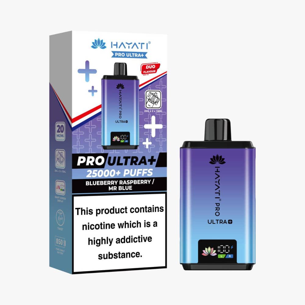 Hayati Pro Ultra Plus 25k Prefilled Vape Kit Blueberry Raspberry / Mr Blue