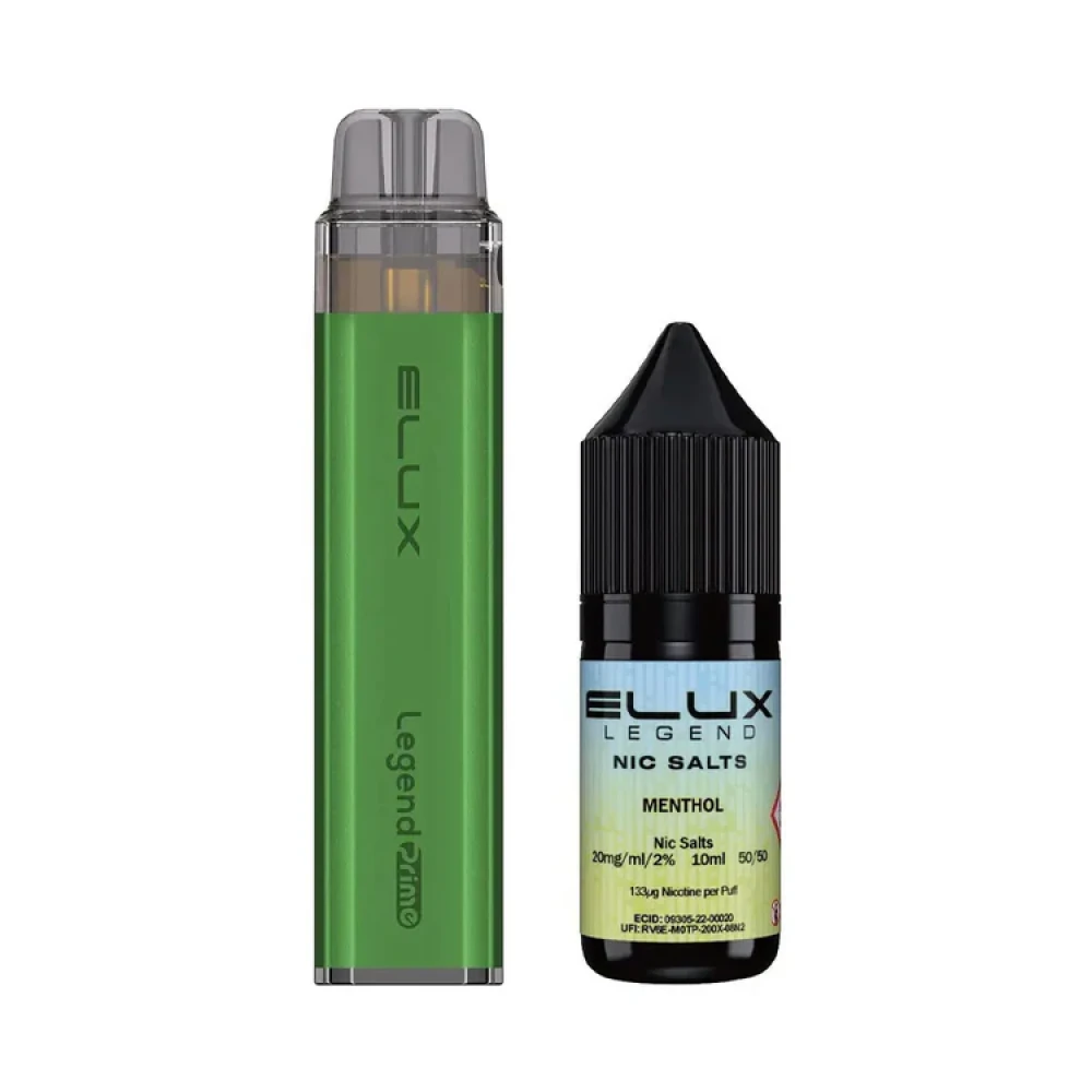 Elux Legend Prime 5000 Vape Kit | 5 Pack Menthol