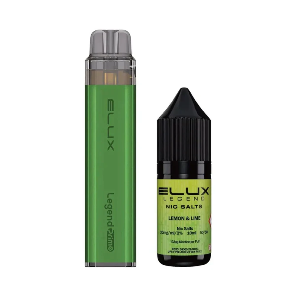 Elux Legend Prime 5000 Vape Kit | 5 Pack Lemon Lime