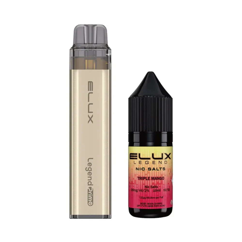 Elux Legend Prime 5000 Vape Kit | 5 Pack Triple Mango