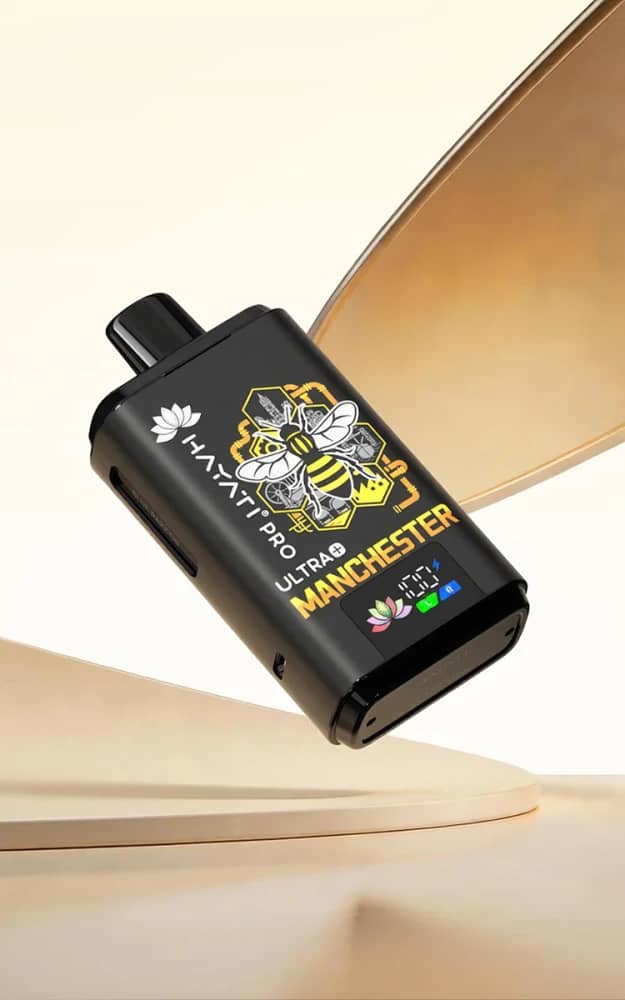 Hayati Pro Ultra+ Souvenir Edition | Manchester | 25,000 Puffs Blueberry Raspberry (Pre-Order)