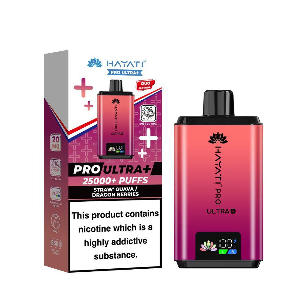 Hayati Pro Ultra Plus 25k Strawberry Guava / Dragon Berries