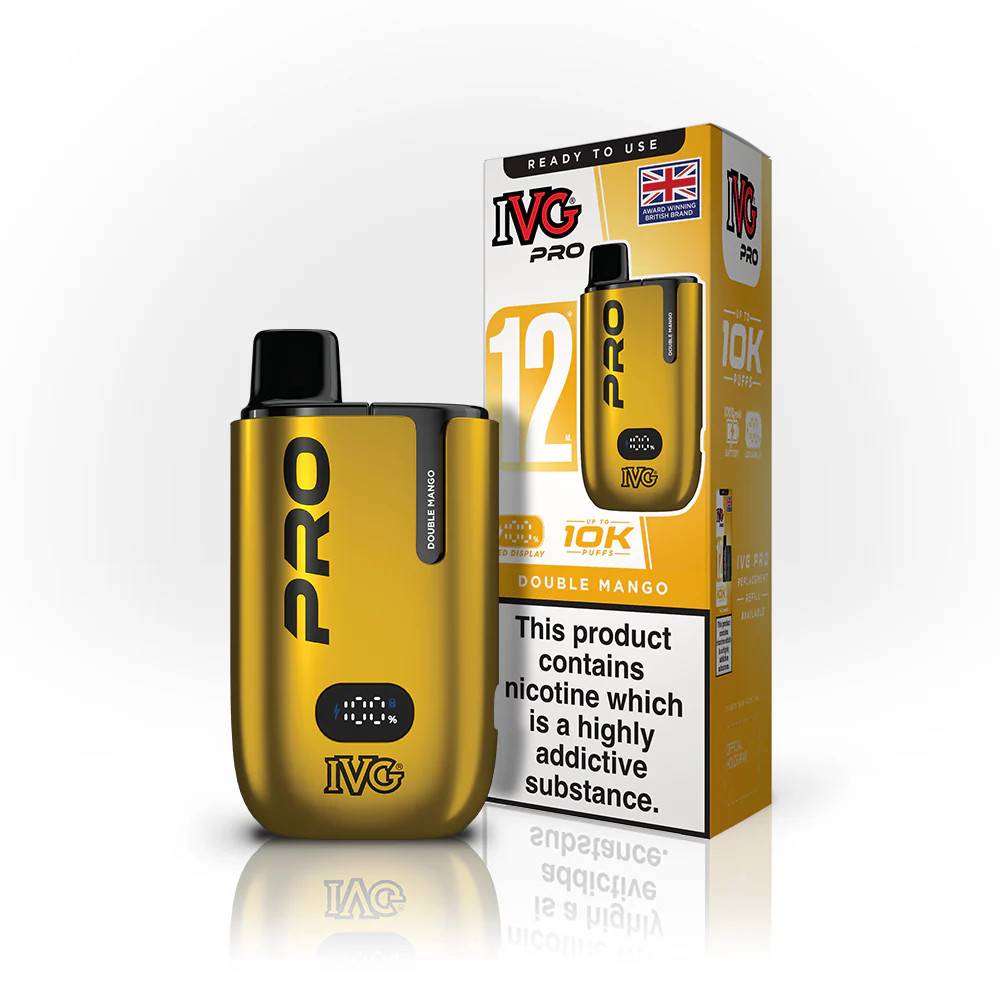 IVG Pro 10k Prefilled Pod Vape Kit Double Mango