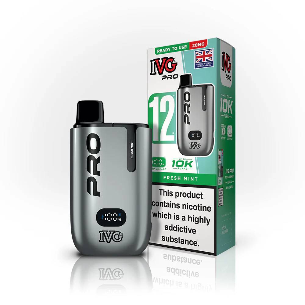 IVG Pro 10k Prefilled Pod Vape Kit Fresh Mint