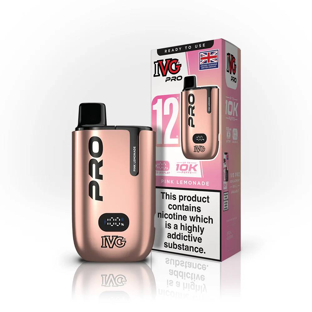 IVG Pro 10k Prefilled Pod Vape Kit Pink Lemonade