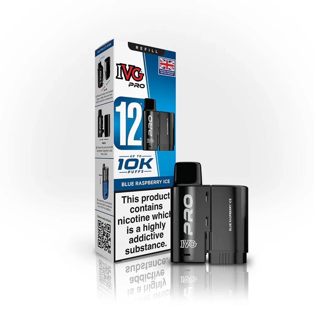 IVG Pro 10K Pods Blue Raspberry Ice