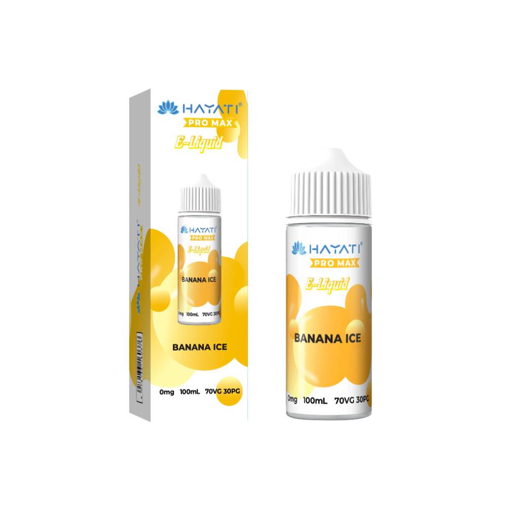 Hayati Pro Max 100ml E-Liquids 70/30 Banana Ice