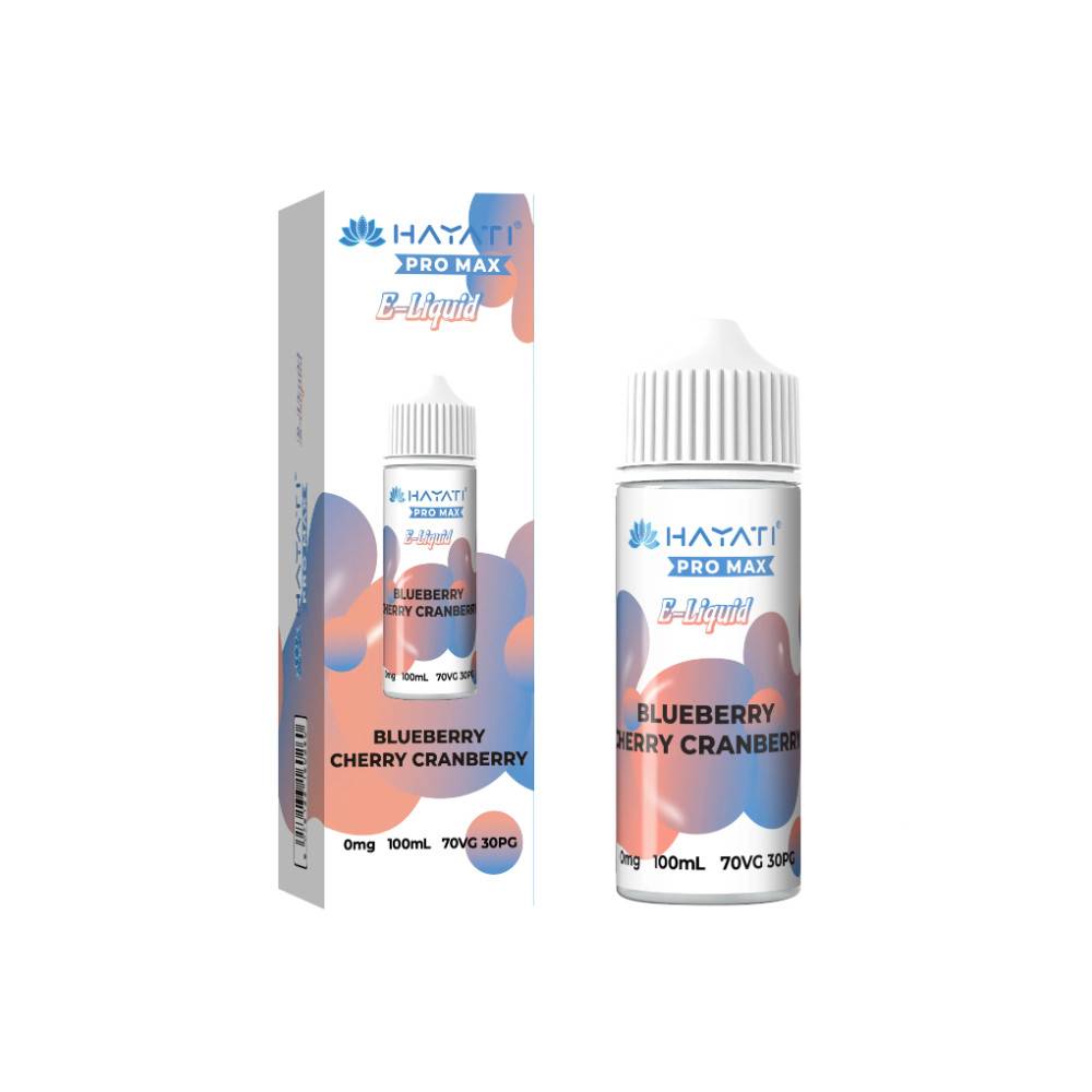 Hayati Pro Max 100ml E-Liquids 70/30 Blueberry Cherry Cranberry