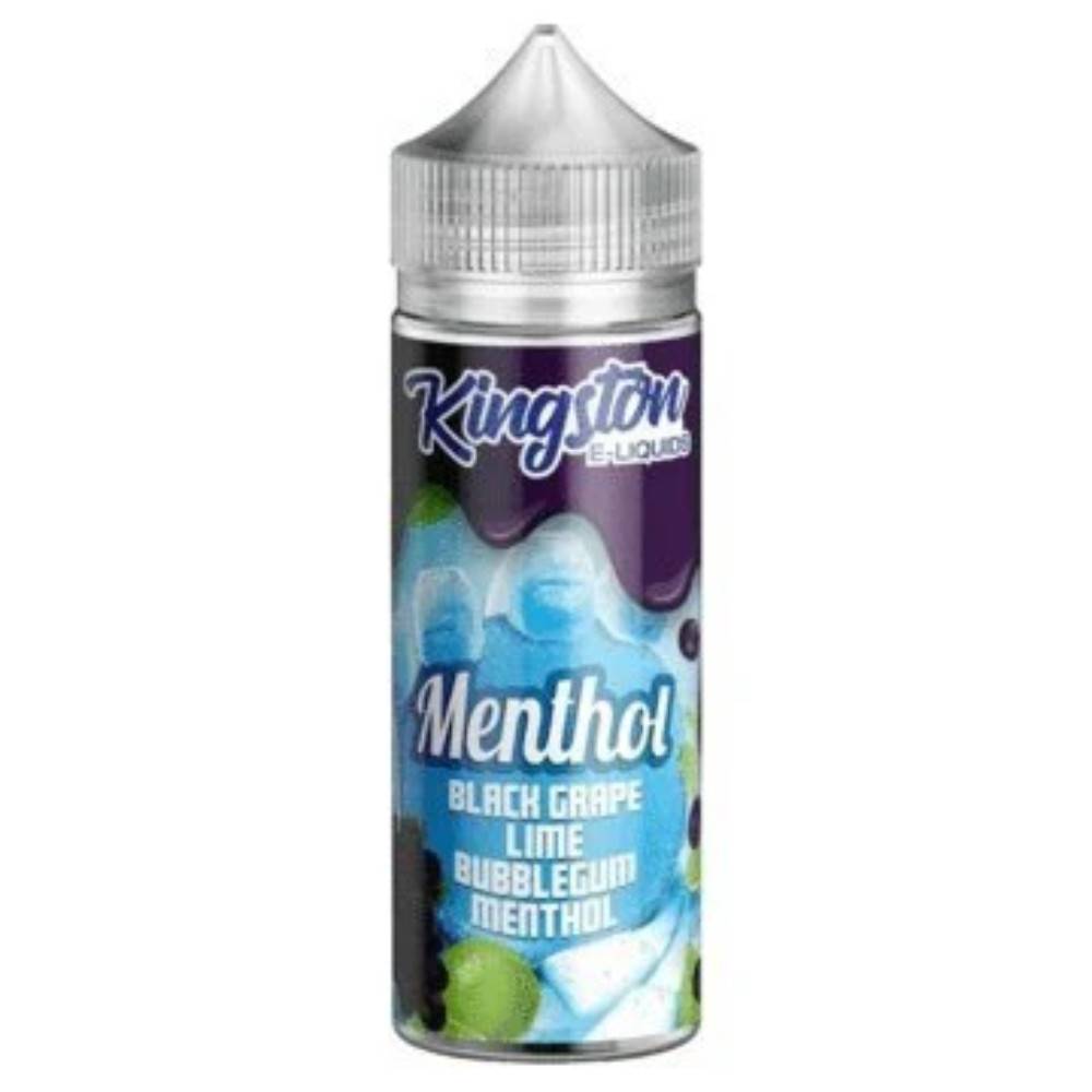 Kingston Menthol 100ml E-Liquids Black Grape Lime Bubble Gum Menthol
