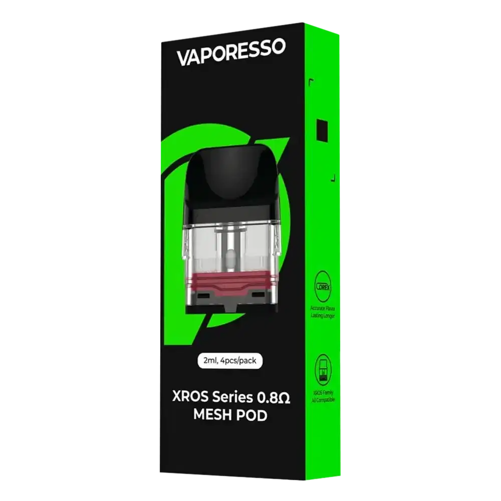 Vaporesso Xros Replacement Pods 4 Packs 0.8ohm Mesh Pod