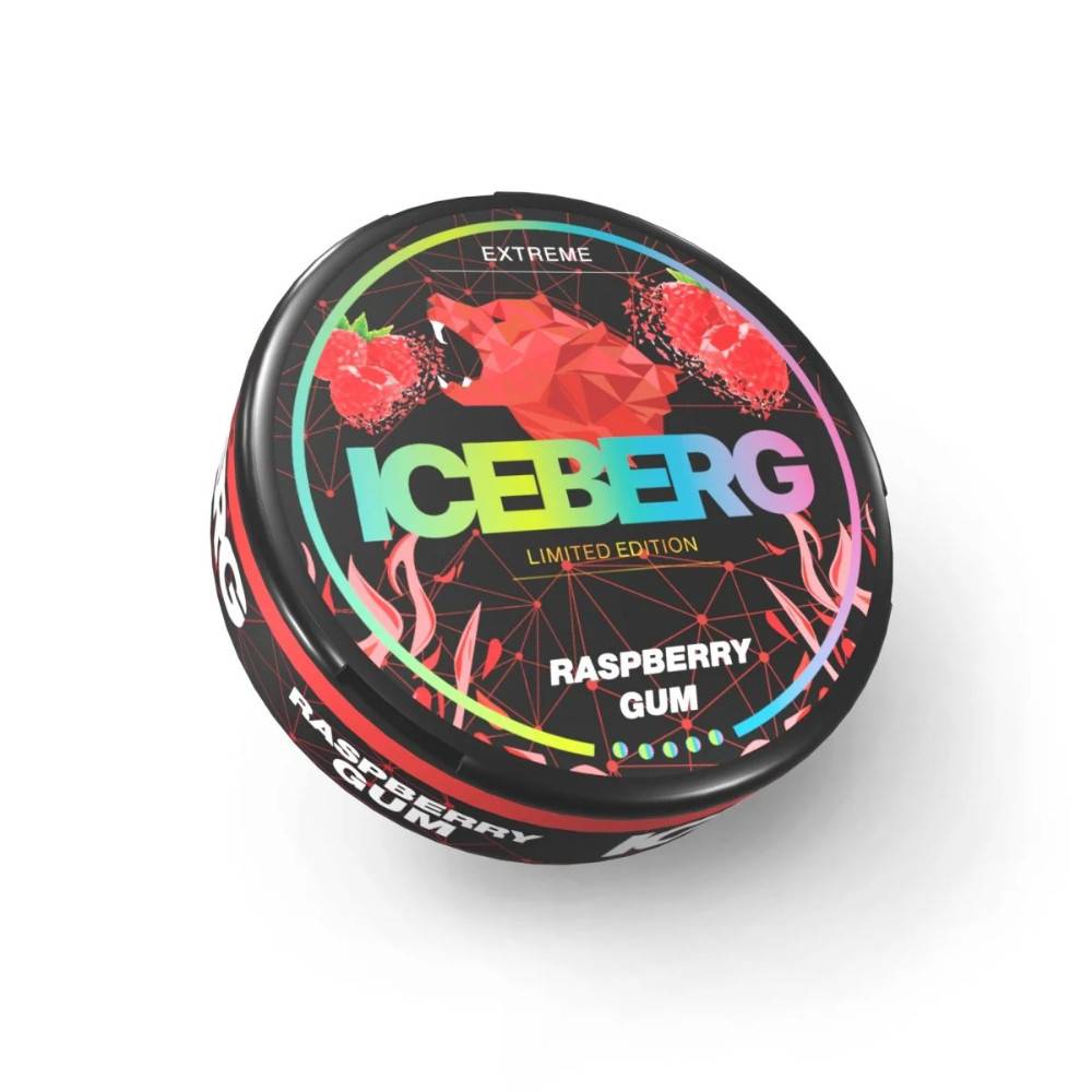 Iceberg Nicotine Pouches 20pcs Raspberry Gum