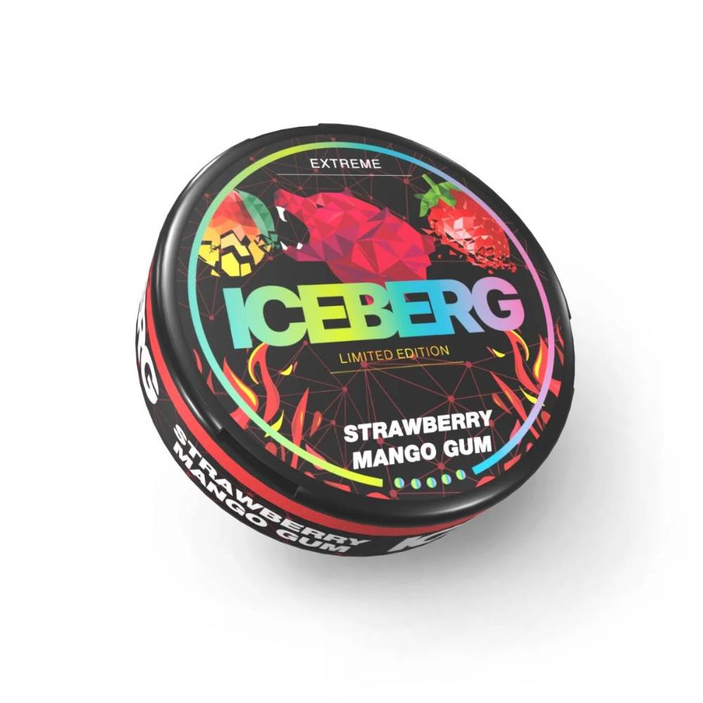 Iceberg Nicotine Pouches 20pcs Strawberry Mango Gum