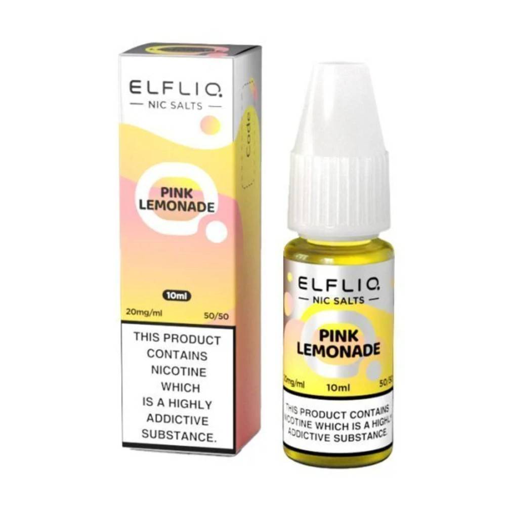 Elf Bar Elfliq Nic Salt E-Liquids 10ml Pink Lemonade 10mg