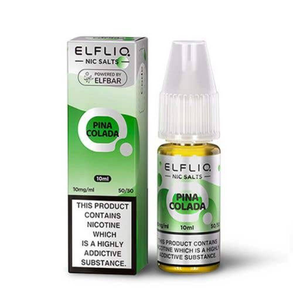 Elf Bar Elfliq Nic Salt E-Liquids 10ml Pina Colada 10mg