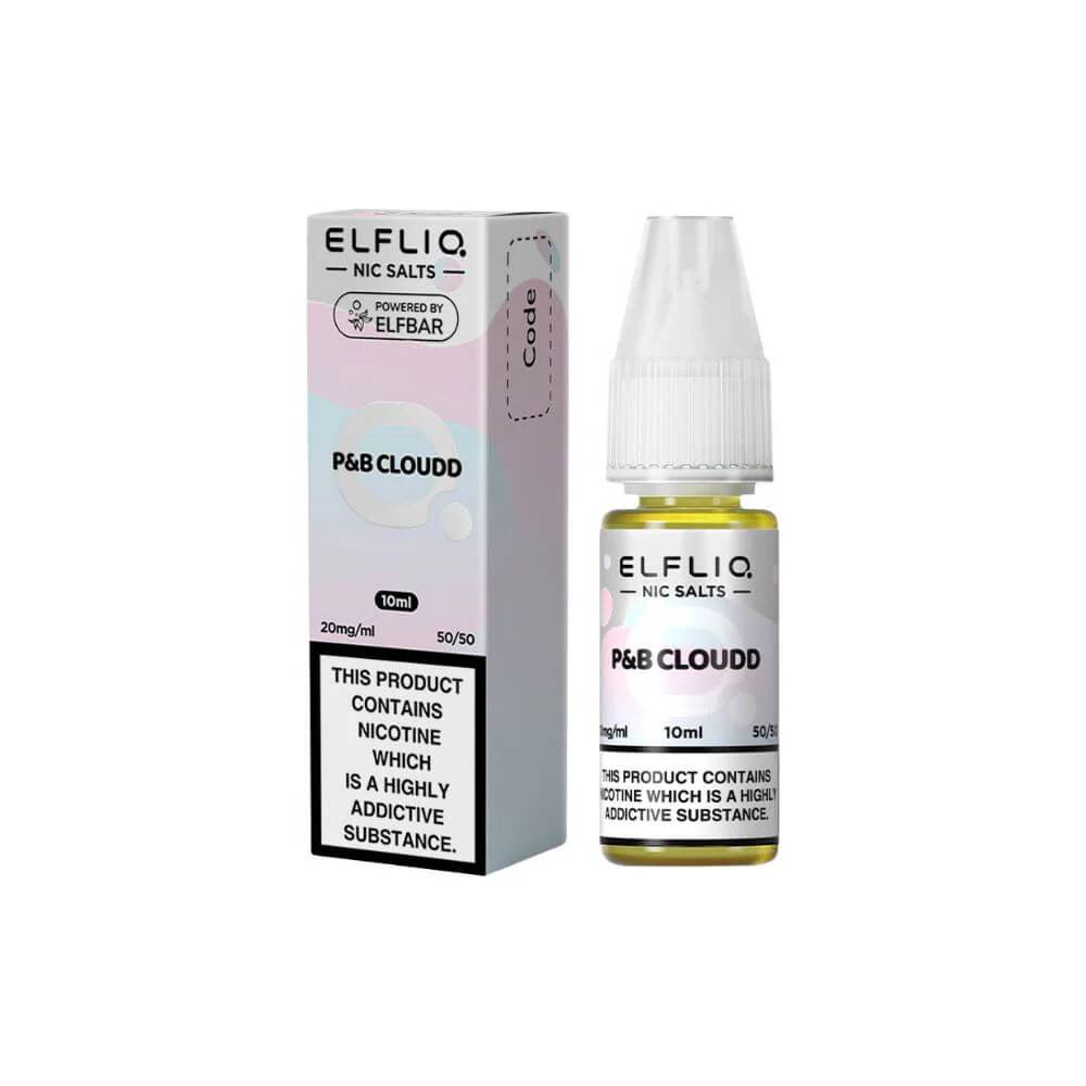 Elf Bar Elfliq Nic Salt E-Liquids 10ml P&B Cloudd 10mg