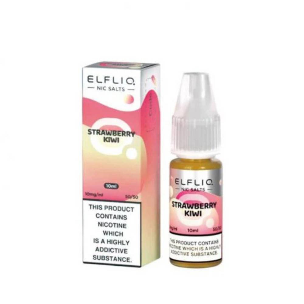 Elf Bar Elfliq Nic Salt E-Liquids 10ml Strawberry Kiwi 20mg