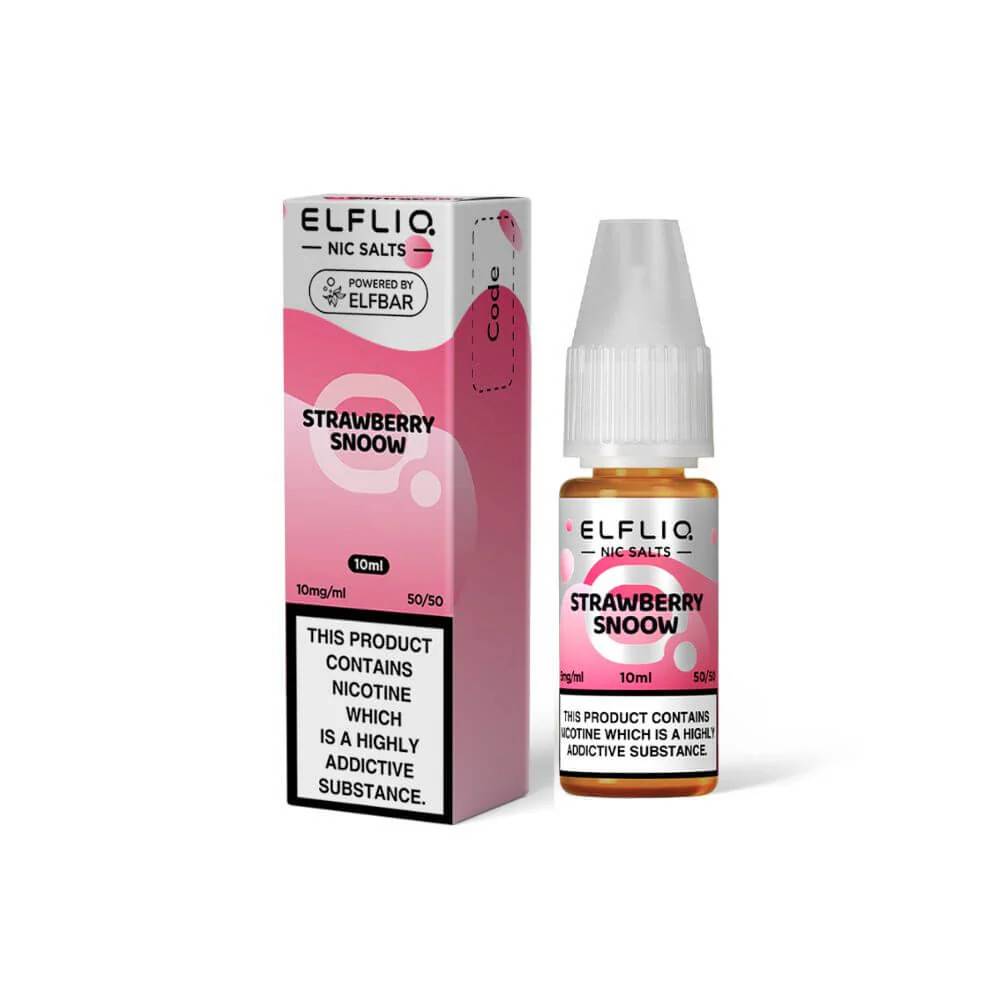 Elf Bar Elfliq Nic Salt E-Liquids 10ml Strawberry Snoow 20mg