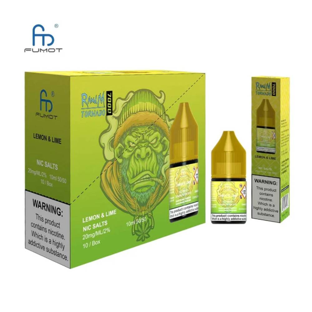 RandM 7000 Nic Salts E-Liquids 10ml Lemon Lime