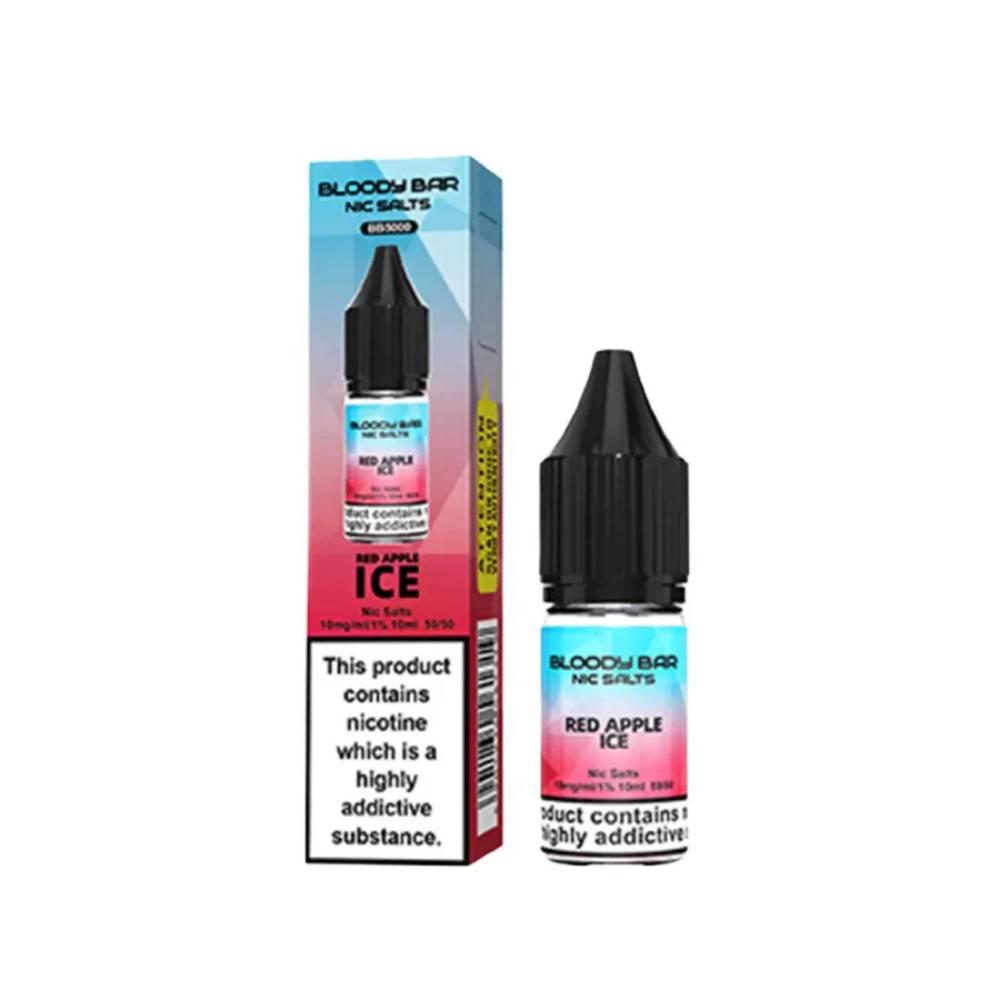 Bloody Bar Nic Salts e liquids 10ml Red Apple Ice 20mg