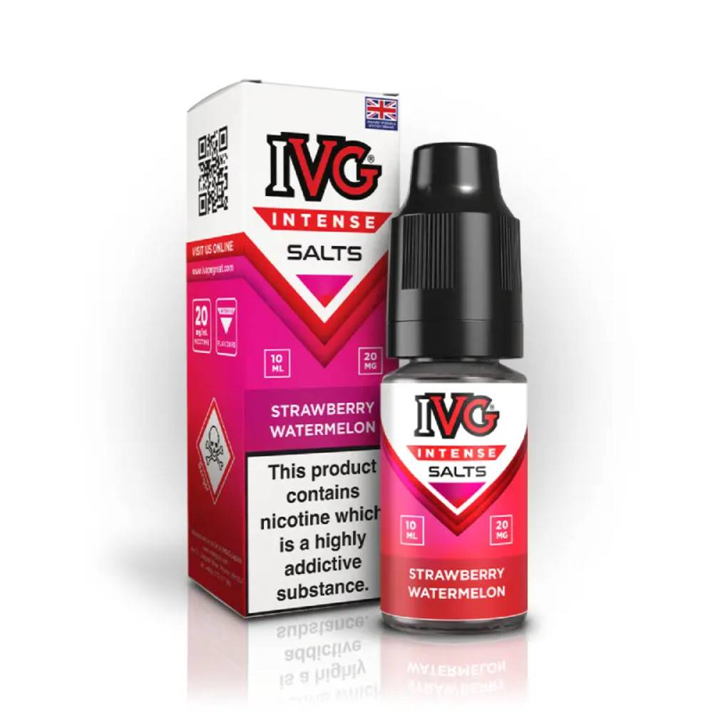 IVG Intense Nic Salts e liquids 10ml Strawberry Watermelon 10mg